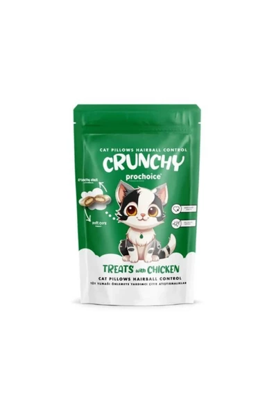 ProChoice Crunchy Tüy Yumağı Kontrolü Için Tavuklu Kedi Ödül Maması 60gr