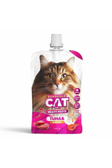 EuroGold Cat Et Ezmesi Ton Balığı-karides 100 gr