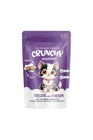 ProChoice Pro Choice Crunchy Sensitive Hassas Kediler Için Tavuklu Kedi Ödül Maması 60 gr