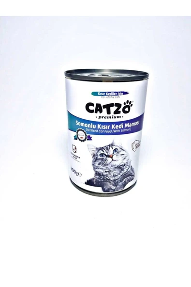 Catzo Kısır Kedi Maması Somonlu 400 Gr