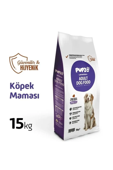 PUPZO Premium Biftekli Yetişkin Köpek Maması 15 Kg