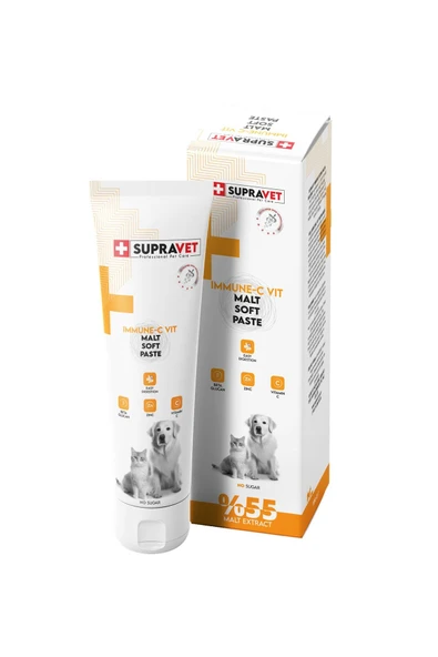 Supravet Immune C Kedi Ve Köpek Bagisiklik Güçlendirici Malt Paste 100 Gr ürün görseli 1
