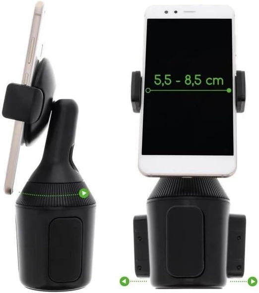Belkin Akıllı Telefonlar için Telefon Tutucu, Araç İçi Kullanım, Bardak Tutucu Uyumlu - iPhone, Samsung, LG, Sony, Google vb. Modellerle Uyumlu Teşhir - 2