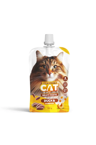 EuroGold Cat Et Ezmesi Ördek-balkabağı 100 gr