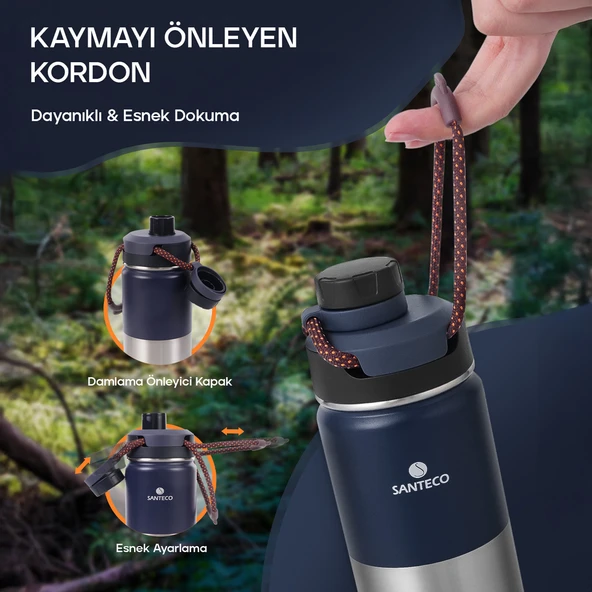 Santeco Ktwo Sporcu Termosu 500 Ml-Lacivert - 10