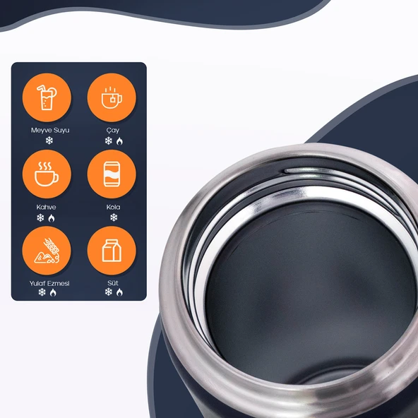 Santeco Ktwo Sporcu Termosu 500 Ml-Lacivert - 11