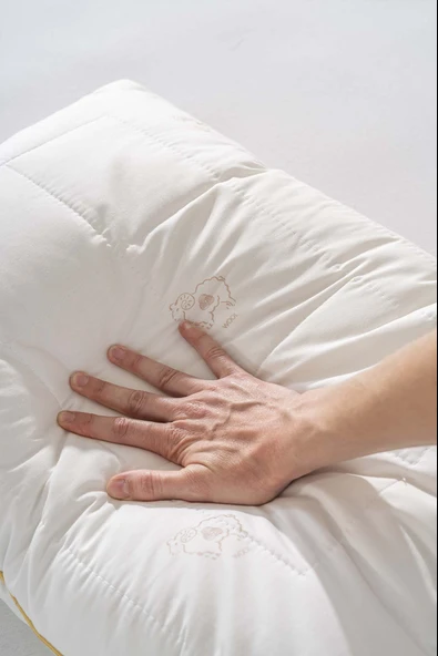 Rivaİstanbul Linole %100 Merinos Yün Yastık 50x70 cm - 7