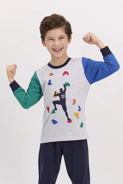 RolyPoly 2510 Erkek Çocuk Uzun Kol Pijama Takımı - 2