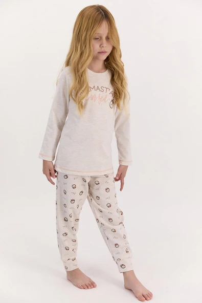Arnetta 1432 In Bed Kız Çocuk Uzun Kol Pijama Takımı ürün görseli 1