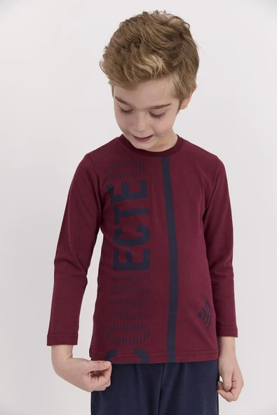 RolyPoly 2542 Connected Bordo Erkek Çocuk Pijama Takımı - 6