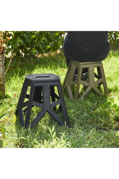 2 Adet Katlanabilir Kamp ve Piknik Taburesi Tank Sandalye Seti 20x29x39Cm 306 - 3
