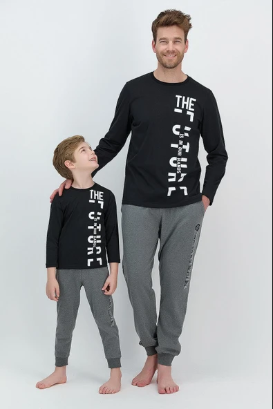 RolyPoly 2539 Garson The Future Siyah Erkek Çocuk Pijama Takımı ürün görseli 1