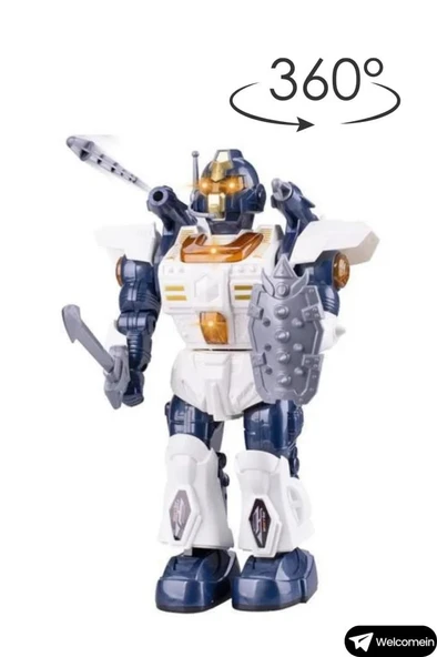 Ceren Ctoys Walking Sesli Ok Atan ve 360 Derece Dönen Robot 6051 - 3