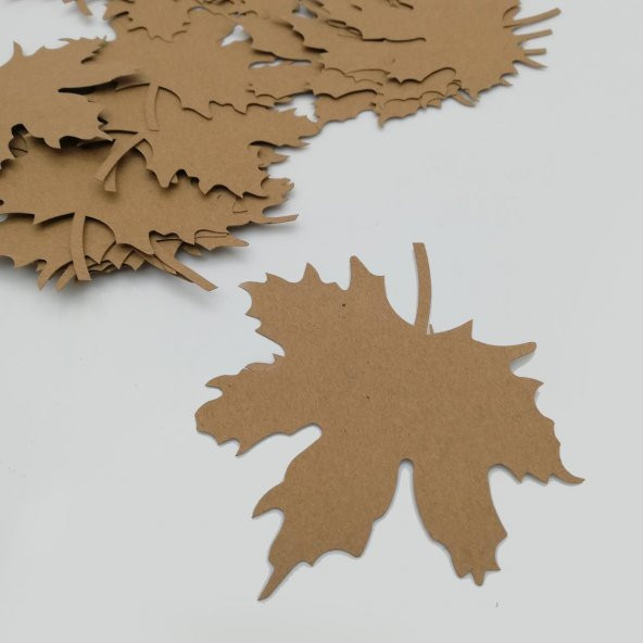 Lora Davet Kraft kağıt yaprak  (50 Adet) Kahverengi - 16016
