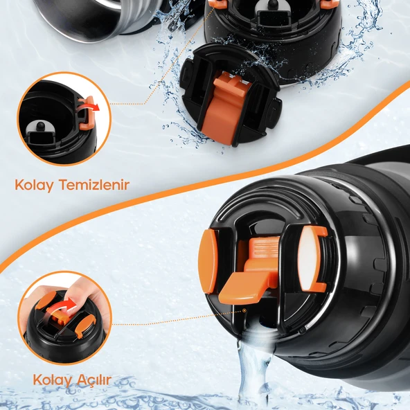 Santeco Geilo Çok Amaçlı Çelik Termos- 1.2 L - 8