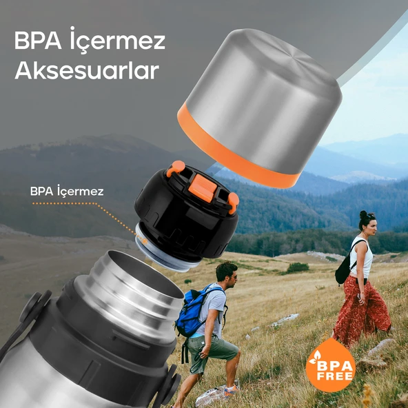 Santeco Geilo Çok Amaçlı Çelik Termos- 1.2 L - 7