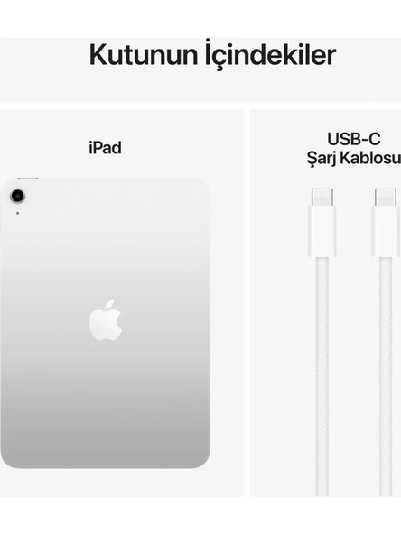 iPad A16 11" 128GB Wi-Fi Tablet Gümüş MD3Y4TU/A - Resim 3