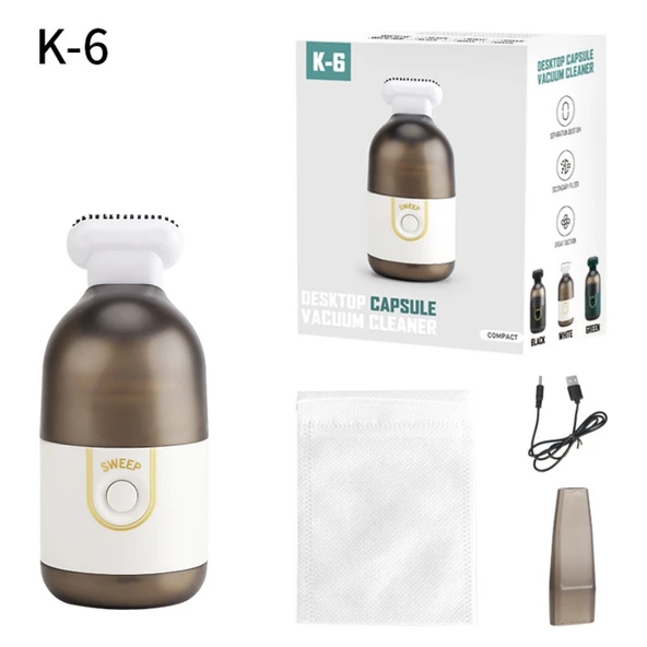 Kablosuz Taşınabilir Masaüstü Süpürge - Yeşil - 2