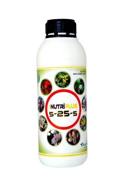 5-25-5 Azotlu Fosforlu Potasyumlu Çiçeklendirici N-p-k Sıvı Gübre 1 Litre