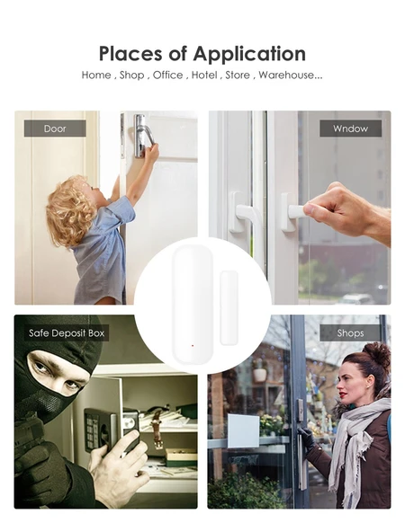 Zigbee Kapı Pencere Sensörü - Akıllı Kablosuz - 4