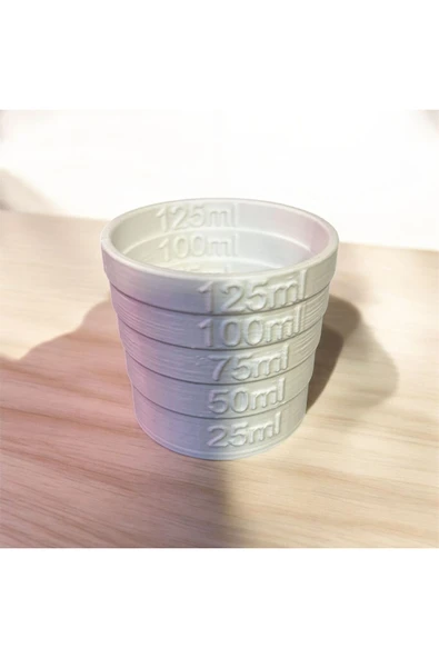 Fatih Hacim Ölçüm Kabı Özel Tasarım (25 ml -125 ml ölçüm aralığı) - Resim 3