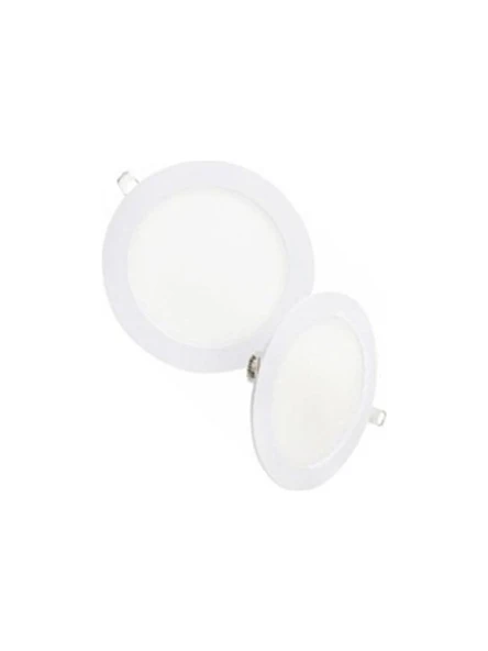 Luxer 12W Ultra İnce Spot LED Panel Seti 2'li Enerji Tasarruflu Tavan Aydınlatma Günışığı 3200K