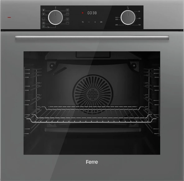 Ferre Fryart Hava Fritözü Fonksiyonlu Gri 3'lü Ankastre Set ( Xe63cpr-SS208-D065 ) - Resim 2