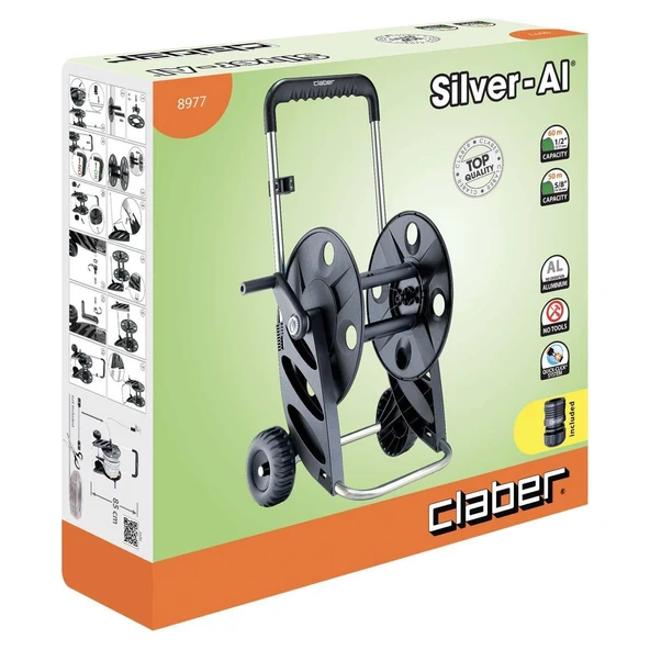 Claber 8977 60 mt Hortum Makarası - 2