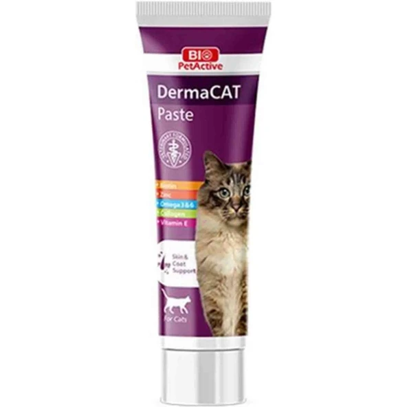 Bio Pet Active Derma Cat Cilt Sağlığı Destekleyici Kedi Vitamin Macunu 100ml