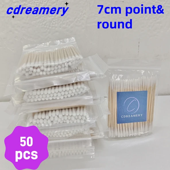 Pamuklu Kulak Çubuğu - 350 Adet - 7cm - Uçlu - 7