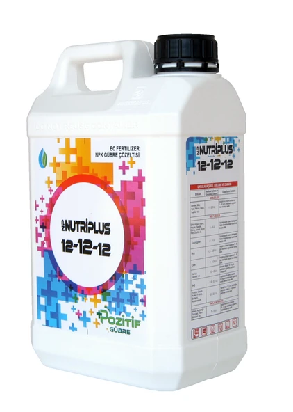Npnutrıplus 12-12-12 Azotlu Fosforlu Potasyumlu N-p-k Dengeli Sıvı Gübre 5 Litre