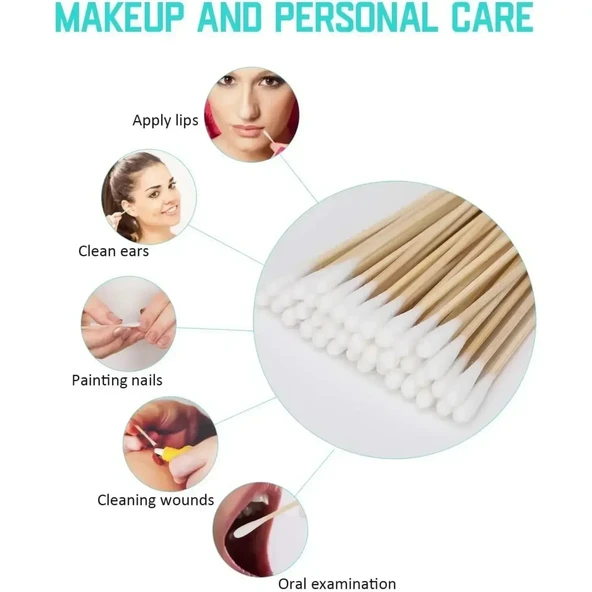 Bambu Pamuklu Kulak Çubuğu - 200 Adet - 15 cm - 4