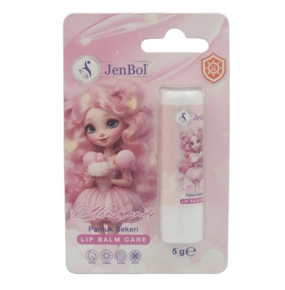 Jenbol Kids Lip Balm Dudak Bakım Kremi Cotton Candy Spf 20 5 gr
