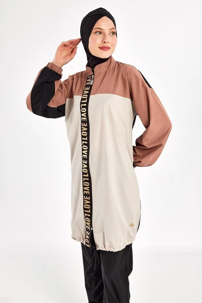 Adasea Kadın Pera Uzun Kollu Tam Kapalı Tesettür Mayo 1211 Siyah - 4