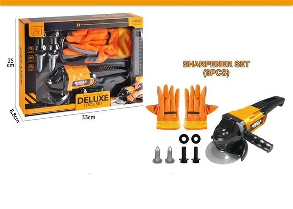 Ceren Ctoys Oyuncak Spiral Taşlama Makinası Ve İş eldiveni 3288-A6
