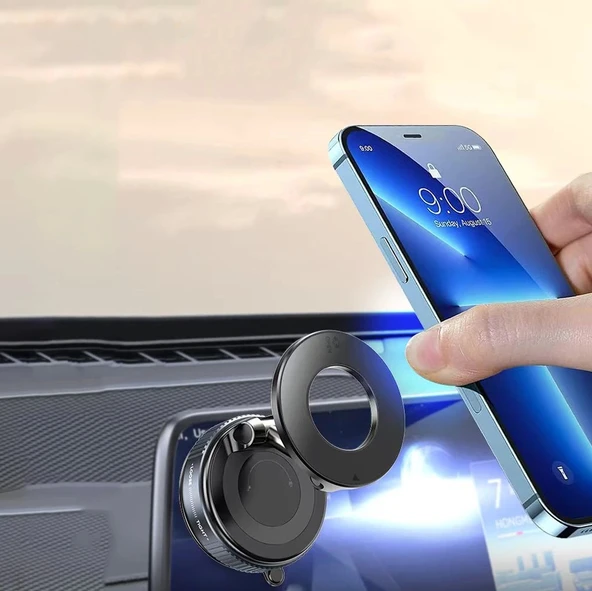 Zore K007 360 Derece Dönebilen Vakum Özellikli Magnetik Telefon Tutucu - 2