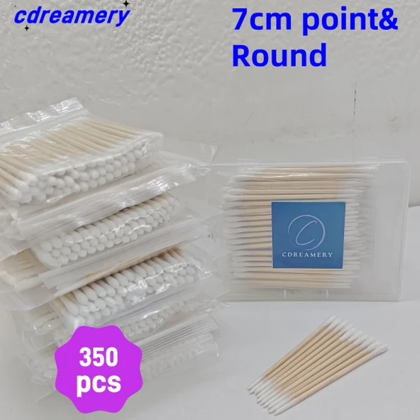 Pamuklu Kulak Çubuğu - 350 Adet - 7cm - Uçlu