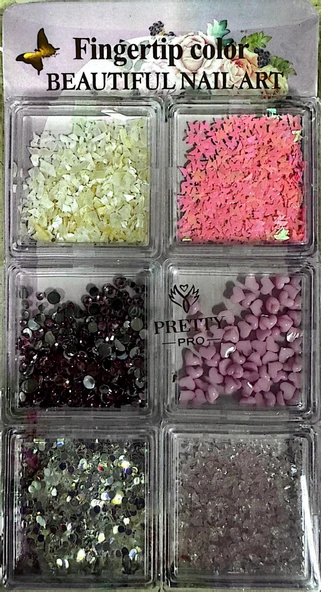 Fontenay 6 Farklı Çeşit Tırnak Süsleri Tırnak Charm Nail Charms Nail Art Objeleri Beautiful Nail Art