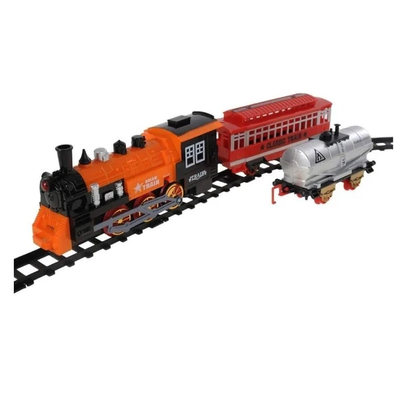 Dream Train Sesli Pilli Duman Atan Tren Seti 23 Parça - 3