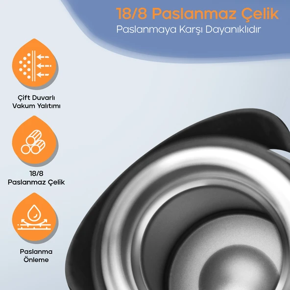 Santeco Geilo Çok Amaçlı Termos 1.2 L- Mavi - 6