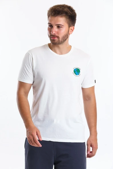 Tshirt Erkek Beyaz Tshirt 22597-01