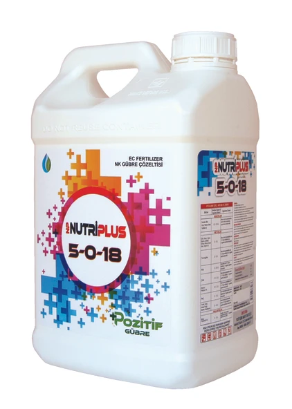Npnutrıplus 5 0 18 N-k Azotlu Potasyumlu Sıvı Gübre 10 Litre Iç Dolgunluğu Sağlar