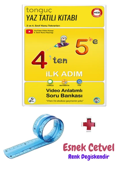 4'ten 5'e Hazırlık Kitabı - Esnek Cetvel - Tonguç Yayınları