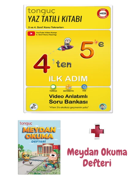 4'ten 5'e Hazırlık Kitabı - Meydan Okuma Defteri - Tonguç Yayınları