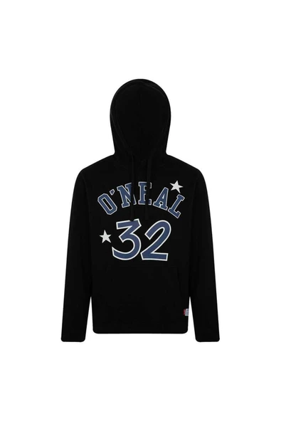 Men Kapüşonlu Sweat Erkek Siyah Sweatshirt 23165-2
