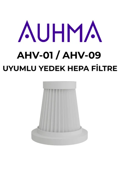 auhma Ahv-01 / Ahv-09 Araç Süpürgesi Ile Uyumlu Yedek Hepa Filtre
