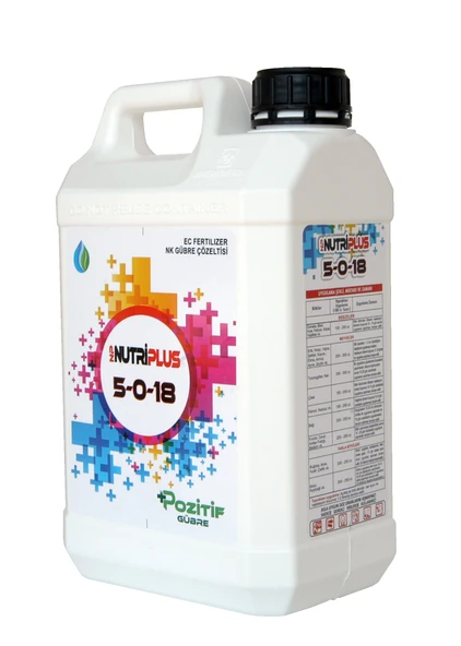 5 0 18 N-k Potasyumlu Sıvı Gübre 5 Litre Iç Dolgunluğu Sağlar