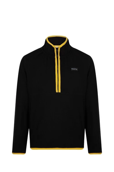 Men Polar Sweat Erkek Siyah Sweatshirt 23208-2