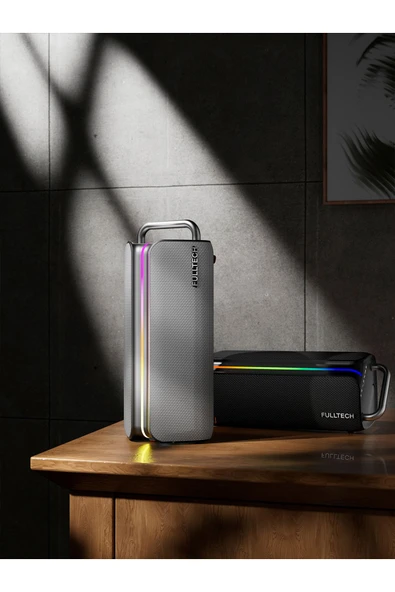 Fulltech Fxs2 Taşınabilir Kablosuz Bluetooth Hoparlör Siyah | 120w Güç, Rgb Işık, Ipx4 Su Geçirmez, - 8