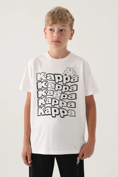 Krem Baskılı Erkek Çocuk T-shirt